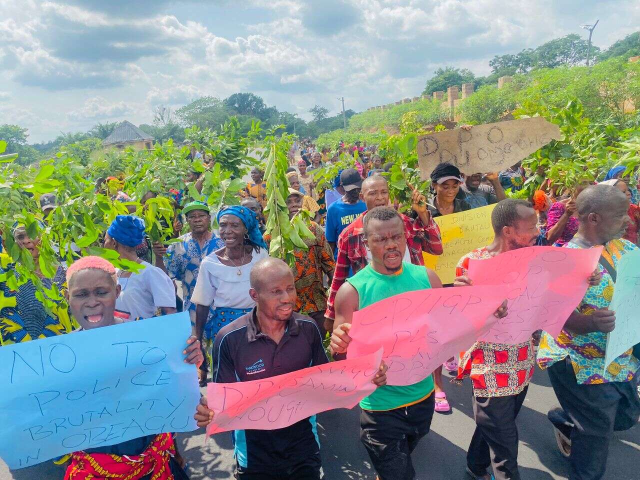 Enugu community protests alleged police intimidation, persecution