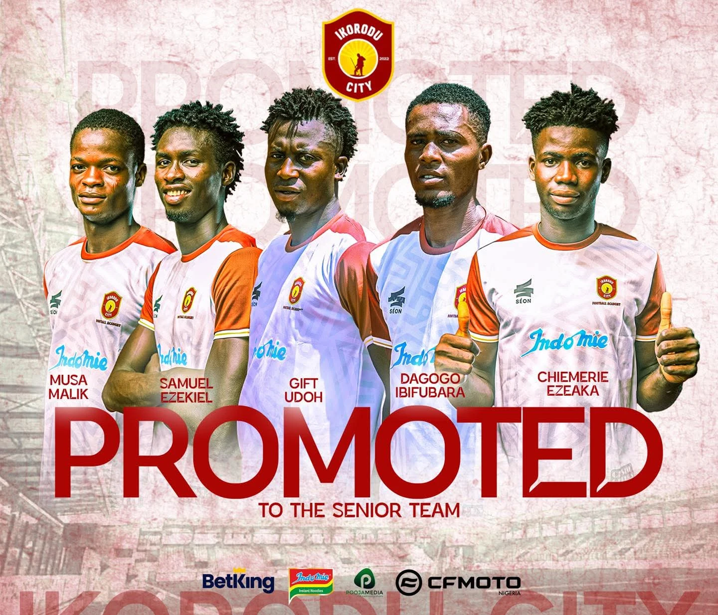 NPFL: Ikorodu City promotes five youngsters to main team