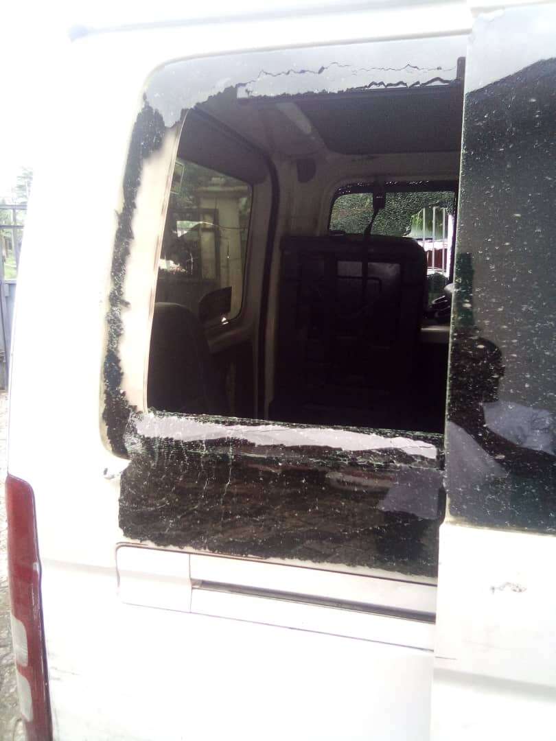 Protest: Hoodlums maim journalists, vandalise NUJ bus, confiscate palliatives