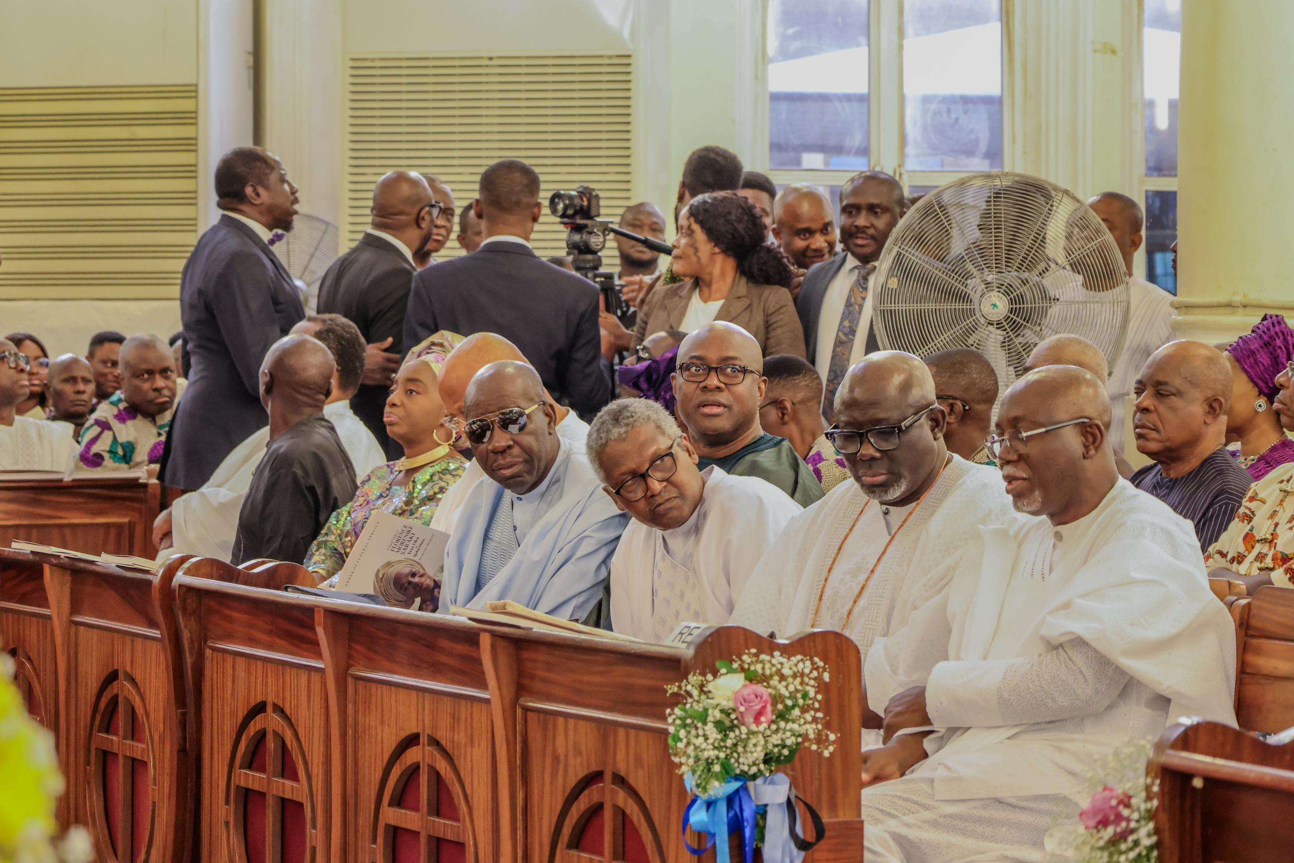 Dangote, Obaseki, other dignitaries attend burial for Saraki’s mum