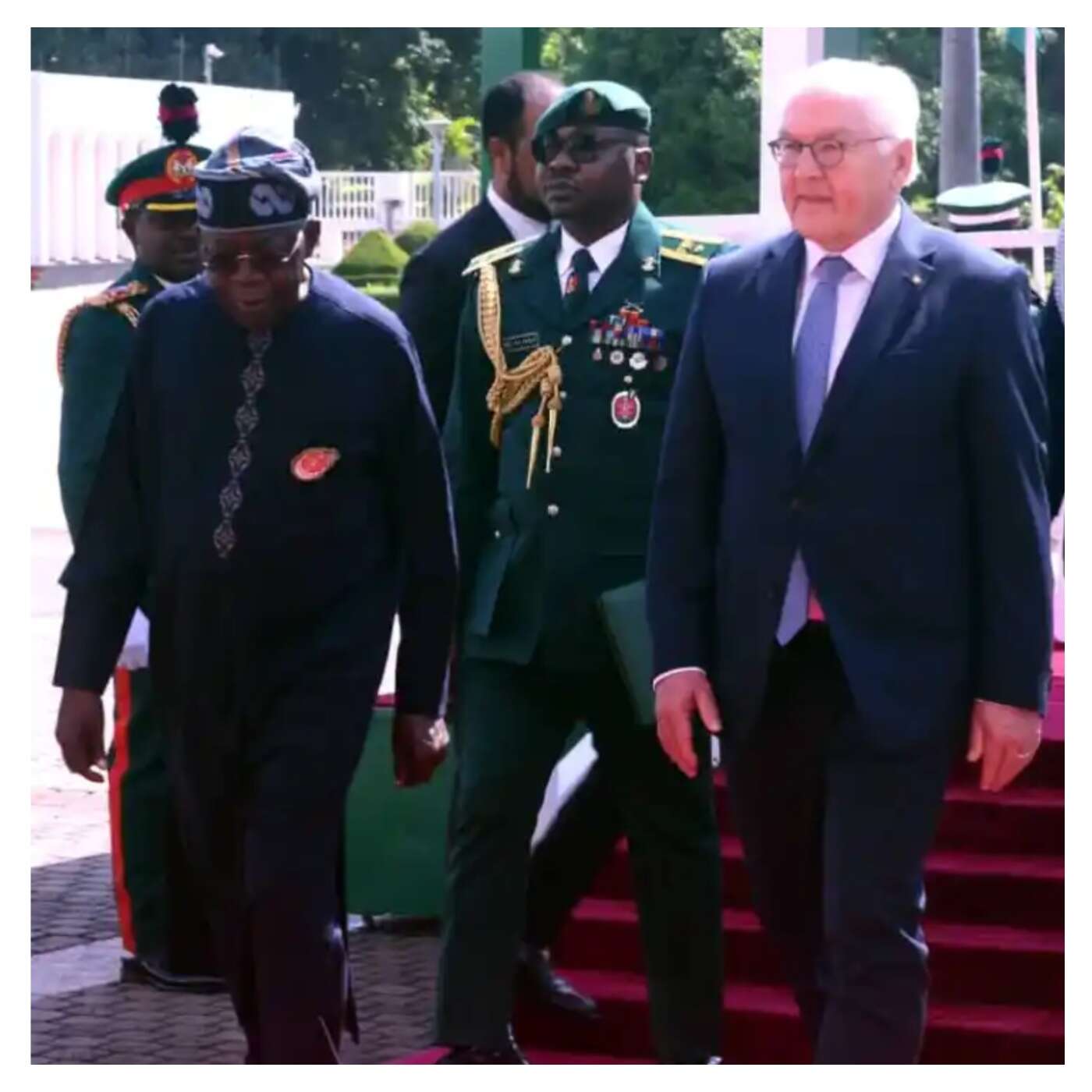 BREAKING: German President Steinmeier, Tinubu In closed door meeting at Presidential Villa