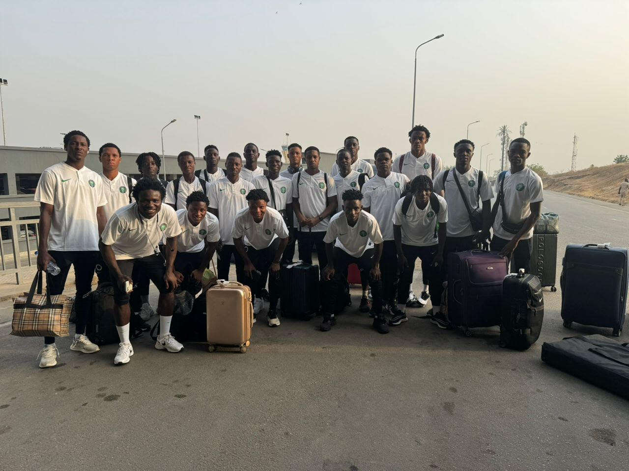 Friendly: Flying Eagles arrive Abidjan for Cote d’Ivoire clash