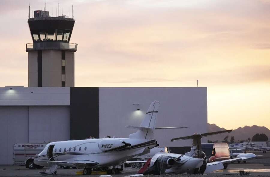 US: Business jets collide at Arizona airport, killing one, injuring four