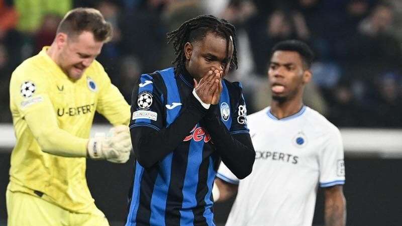 UCL: Atalanta coach blasts Lookman for penalty miss