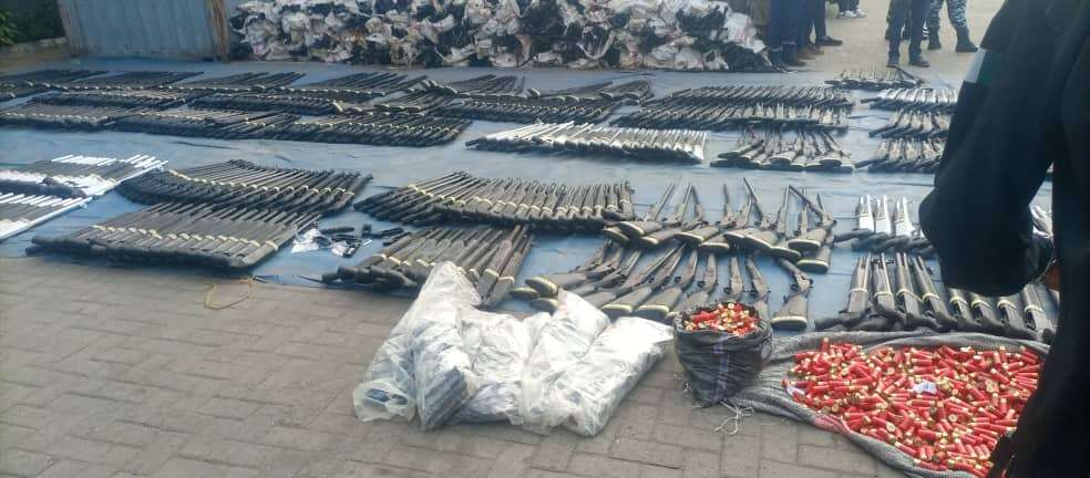 BREAKING: Customs intercepts massive arms, ammunition in Lagos