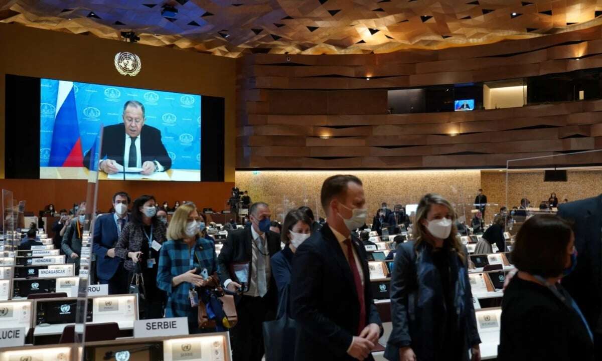 Ukraine: Delegates walk out of Russia’s speech to UN Rights Council