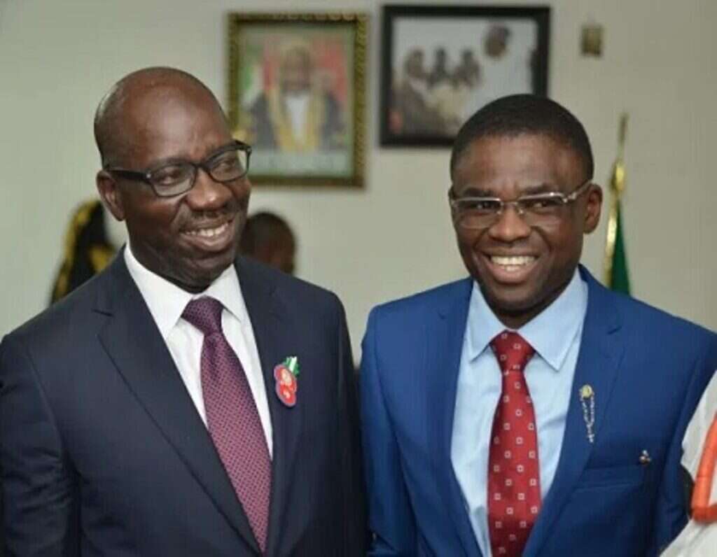 ‘My faith made me accept apology, your unwarranted provocation caused me discomfort’ – Obaseki to Shaibu