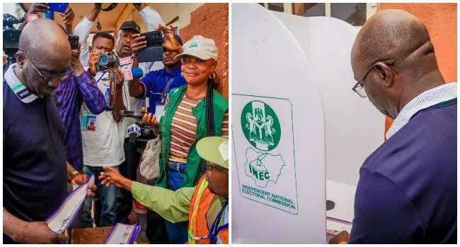 Edo Decides: APC candidate Okpebholo casts vote in Esan Central