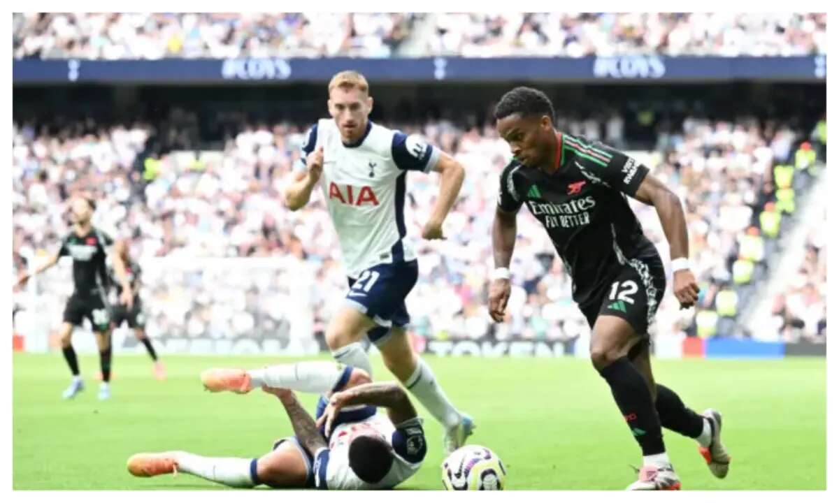 EPL: VAR reveals why Timber was not sent off in Arsenal’s 1-0 win at Tottenham