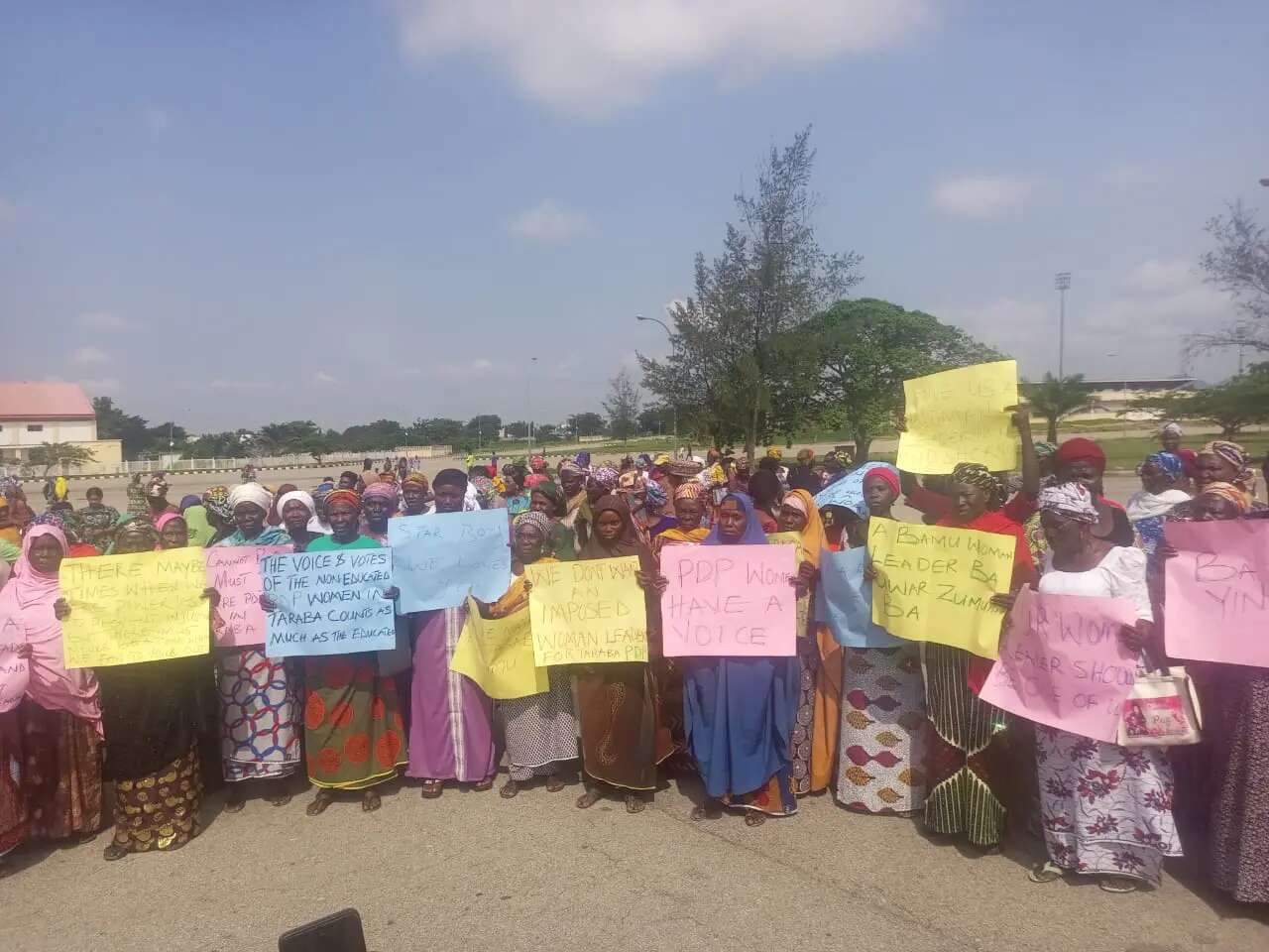 Protest continues over alleged imposition of PDP women’s leader in Taraba