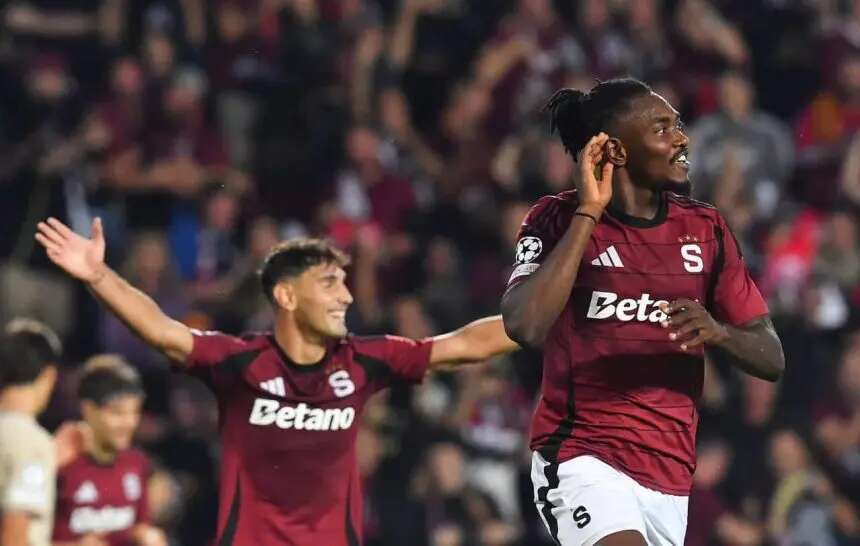 Champions League: Olatunji scores, assists in Sparta Prague’s win vs Salzburg