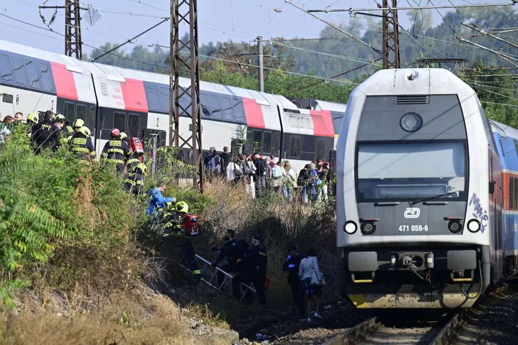 35 injured in Prague train collision