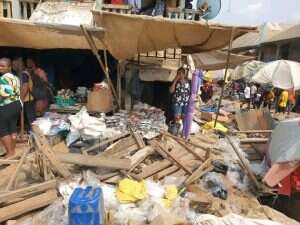 Abia Harmonized Task Force destroys illegal shops in Umuahia, Aba, impounds vehicles