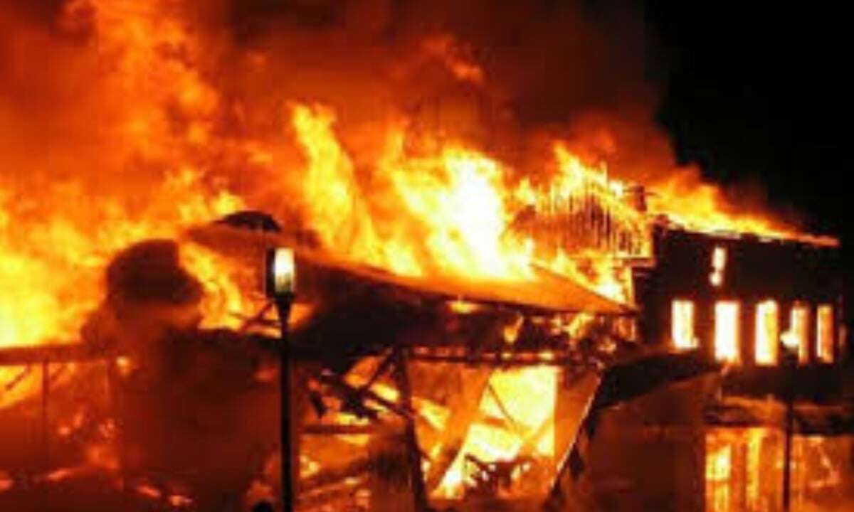 Property worth millions destroyed as fire razes 4 flats in Kaduna