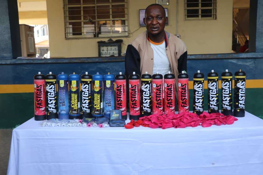 FCT Police arrest dispatch rider transporting laughing gas