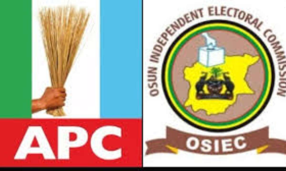 Osun LG Poll: APC calls for sack of OSSIEC chairman, Abioye