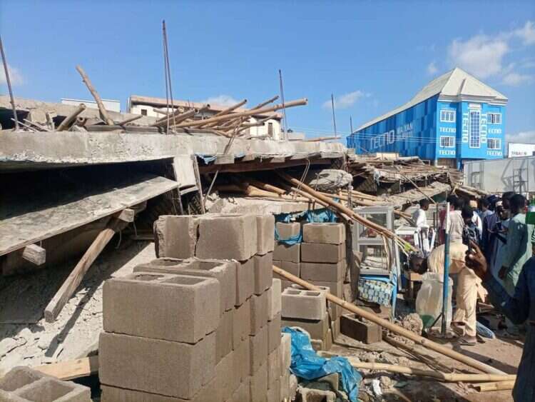 Scores trapped as building collapses in Kano