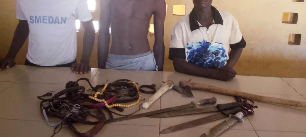 Police arrest three suspects with dangerous weapons in Yobe