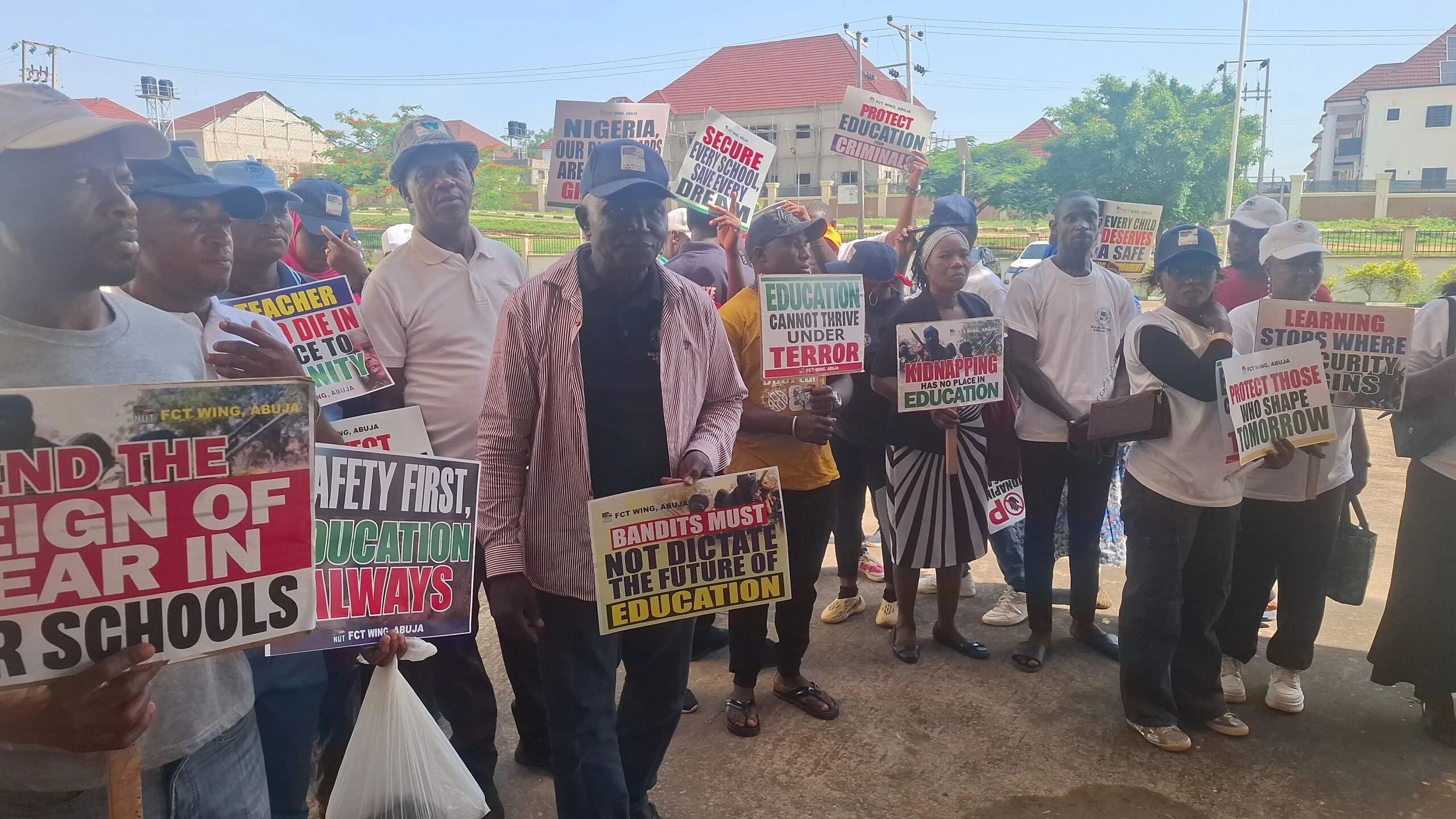 Oyo abduction: FCT teachers protest insecurity in Nigerian schools