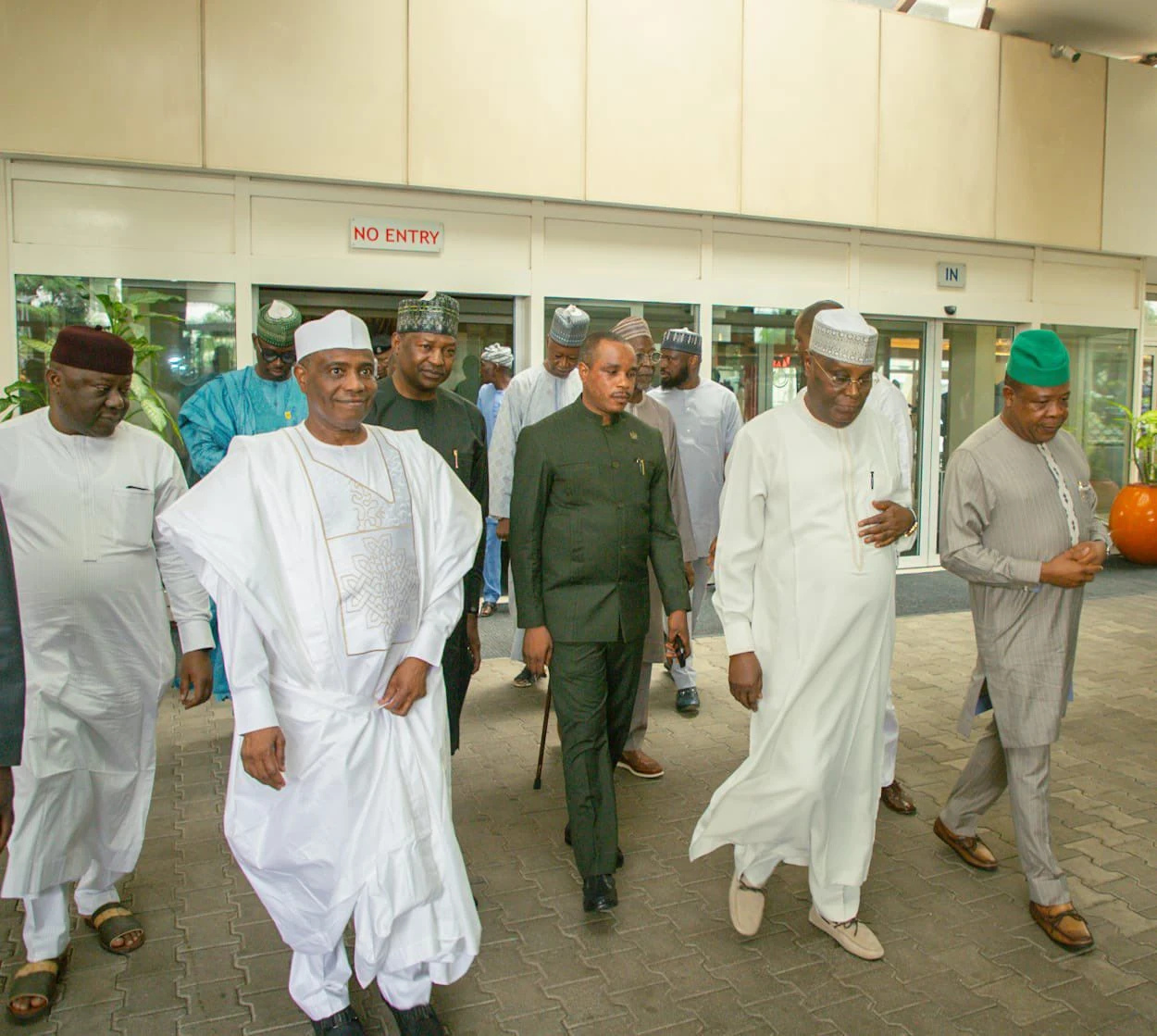 2027: Atiku storms ADC screening with Tambuwal, Malami, others
