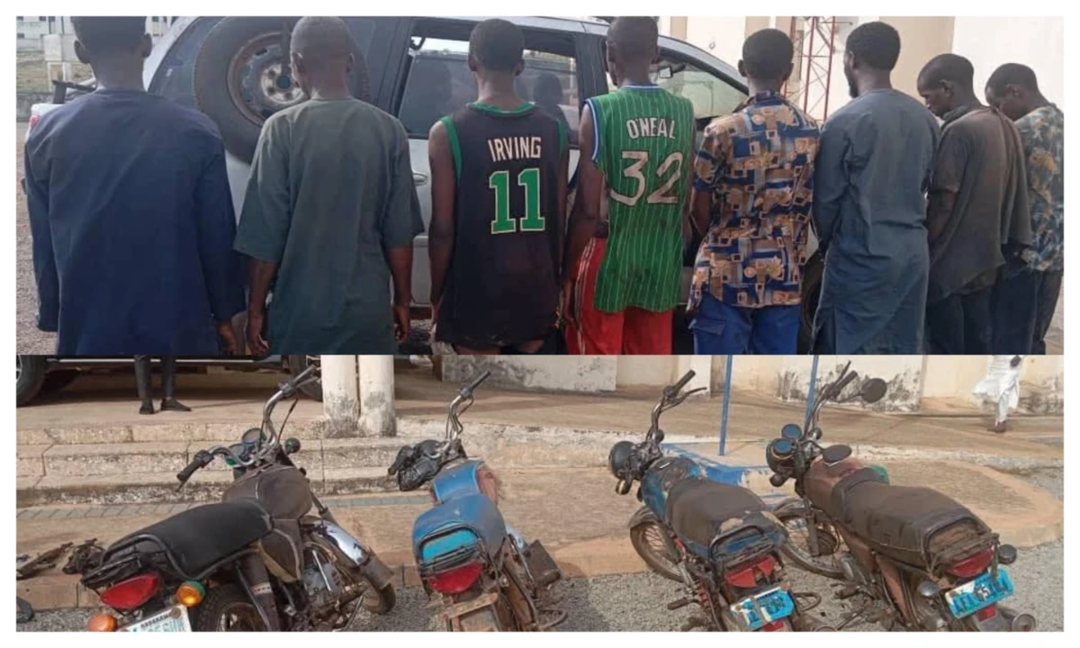 Police nab eight suspected kidnappers, recover rifles in Nasarawa raid