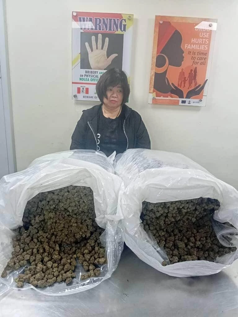 NDLEA arrests Chinese grandma with large consignment of illicit drugs 
