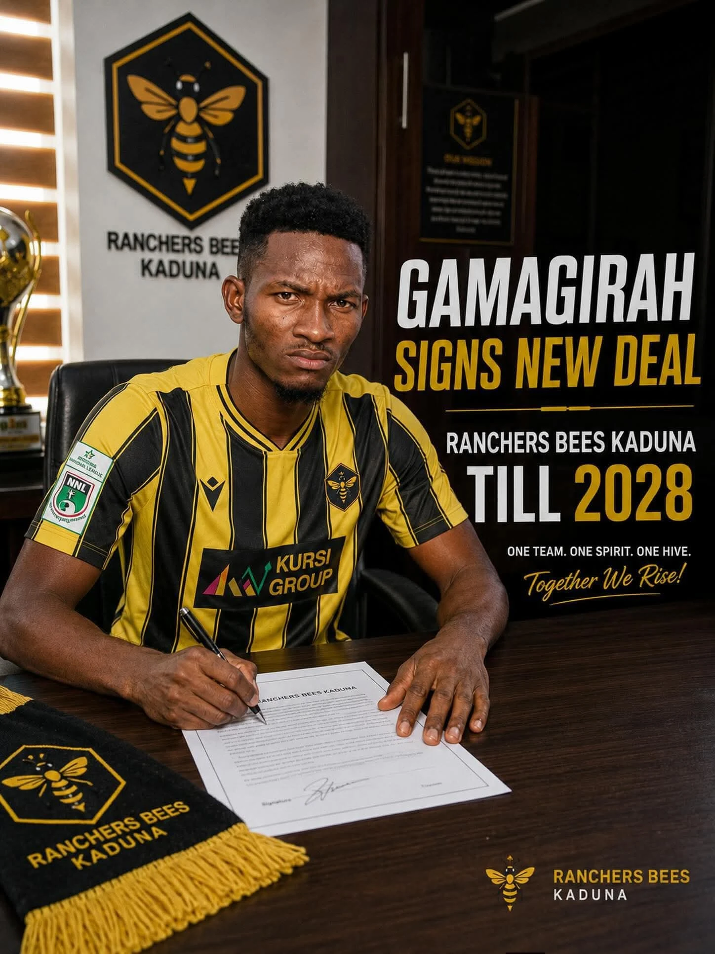NPFL: Gamagira pens new two-year contract with Ranchers Bees