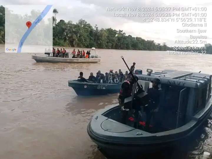 Navy impounds 3 wooden boats laden with stolen crude oil, arrest suspects