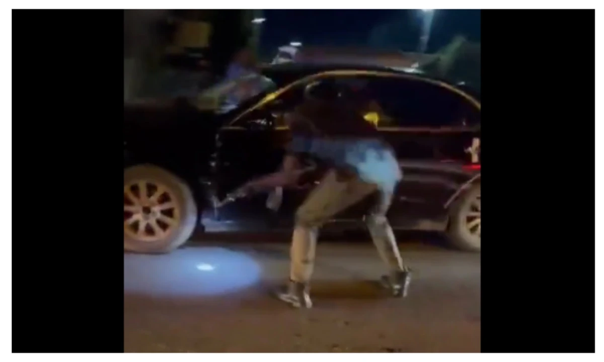 Police officer shoots moving car in Delta