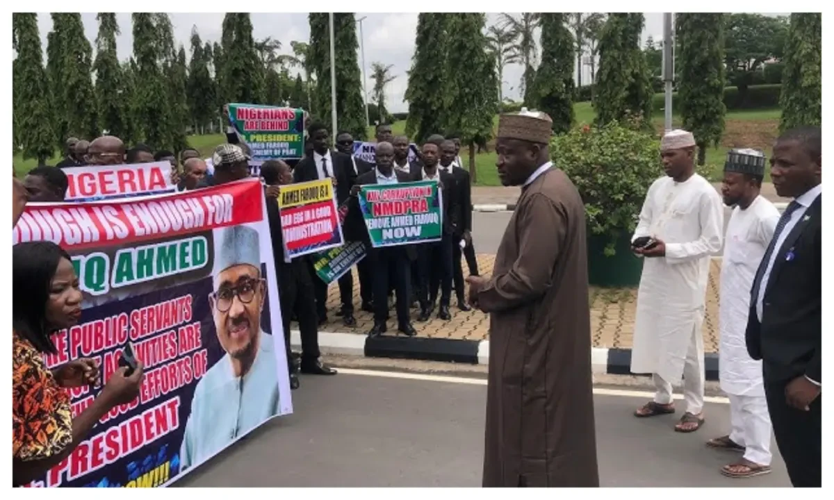 NMDPRA: Protesters submit petition at House of Representatives