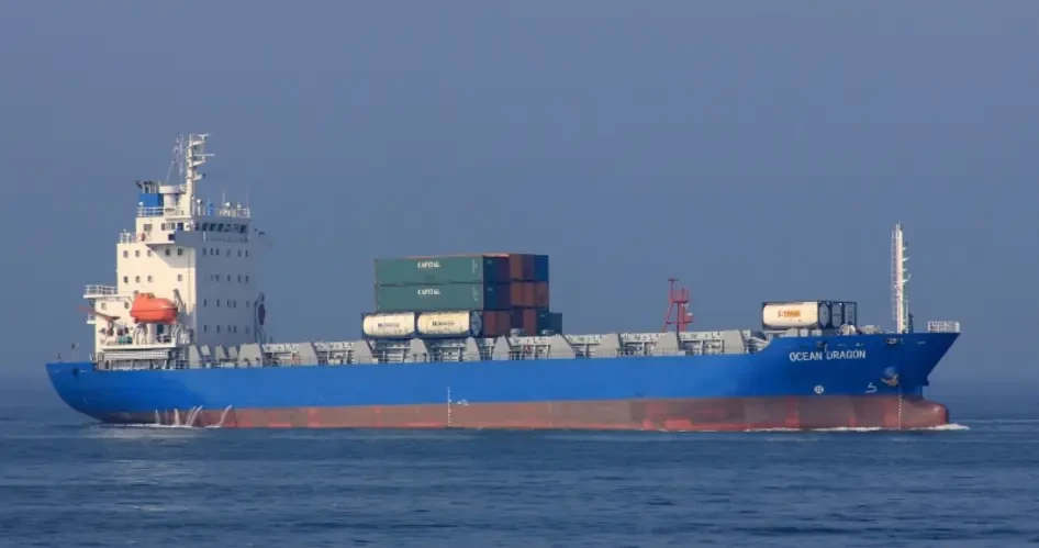 Nigeria’s first indigenous container vessel, M.V. Ocean Dragon arrives Lagos