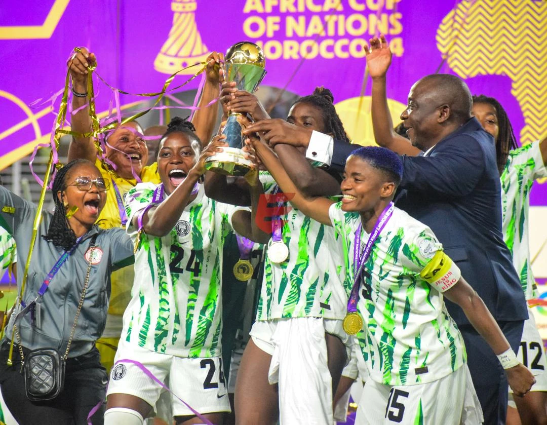 BREAKING: WAFCON: Super Falcons arrive Abuja, set for trophy parade
