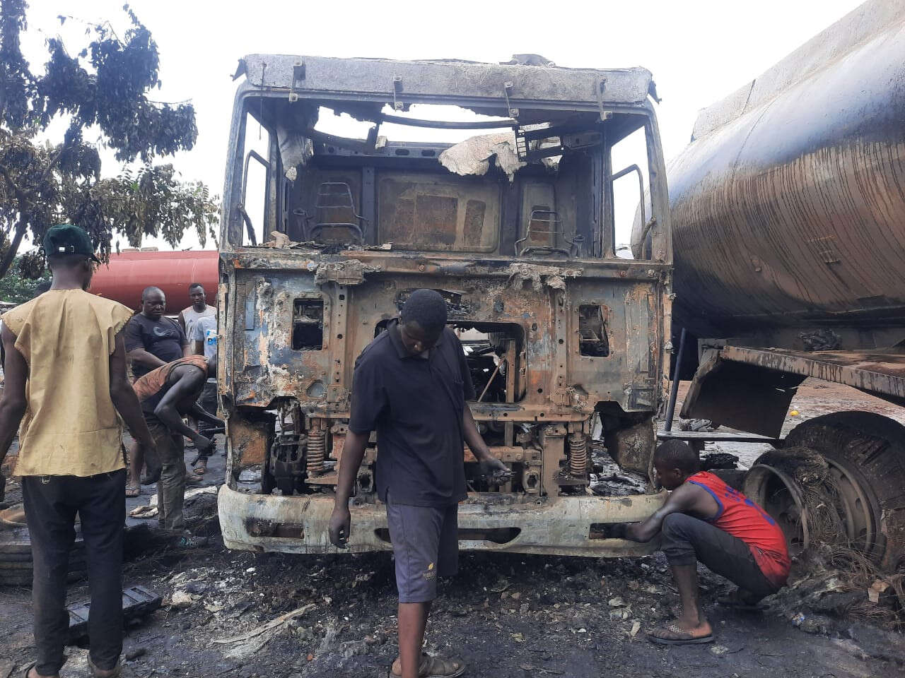 Fire razes trucks, shops at Ogun trailer park