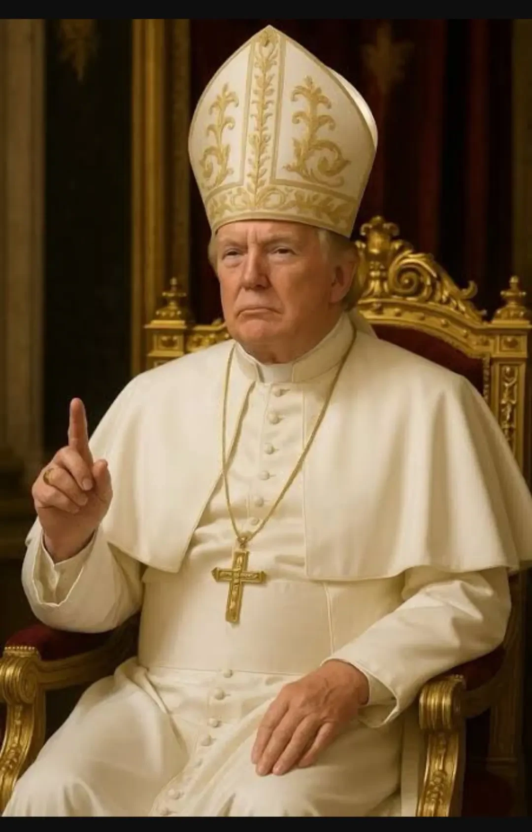 Reactions as Trump posts picture of himself as Pope