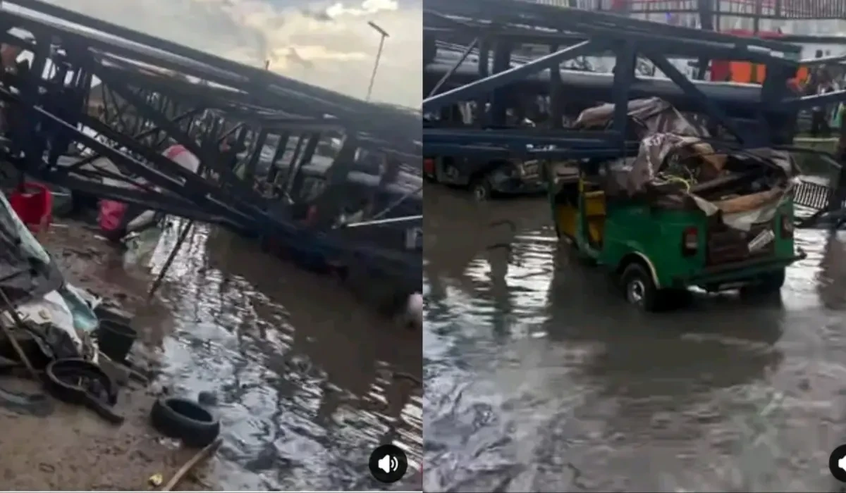 Passengers feared dead, injured as billboard falls on tricycles in Abia