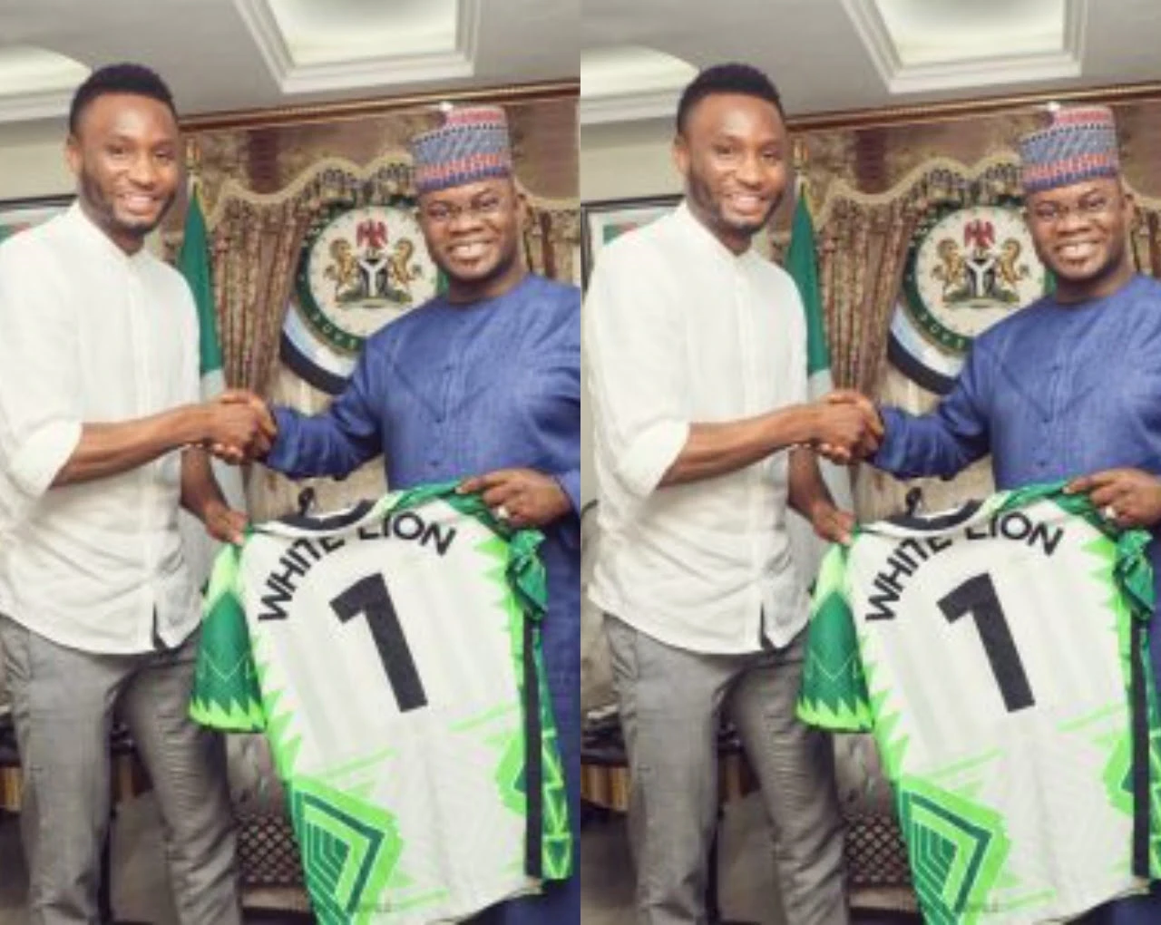 Mikel Obi meets Gov Yahaya Bello