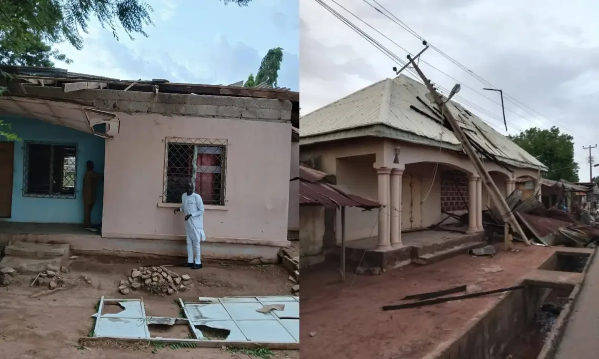 Adamawa Assembly visits Ganye after windstorm destroyed houses, offices