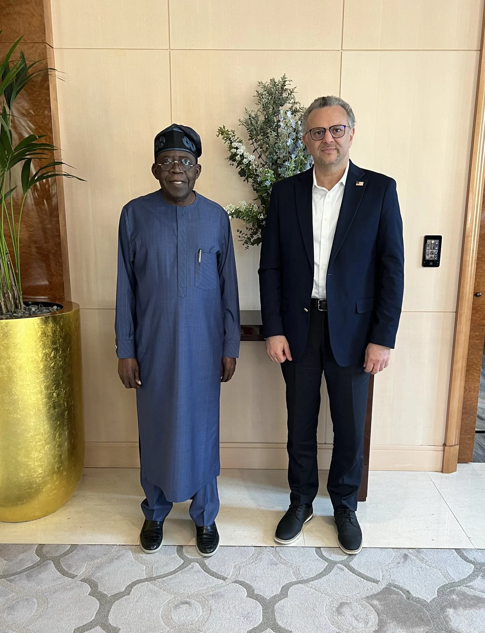 Tinubu meets US State Department Senior Advisor, Boulos in Paris