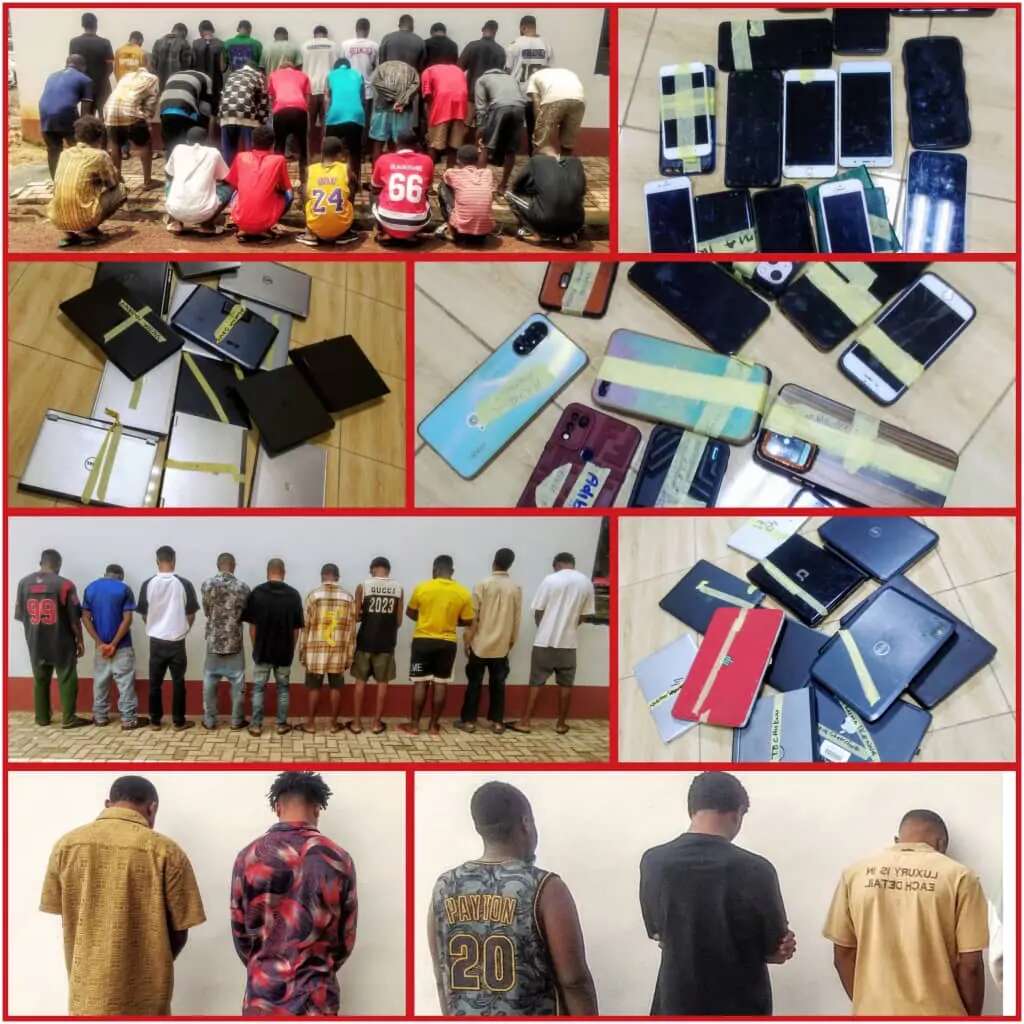 EFCC arrests 44 suspected fraudsters in Anambra, Enugu