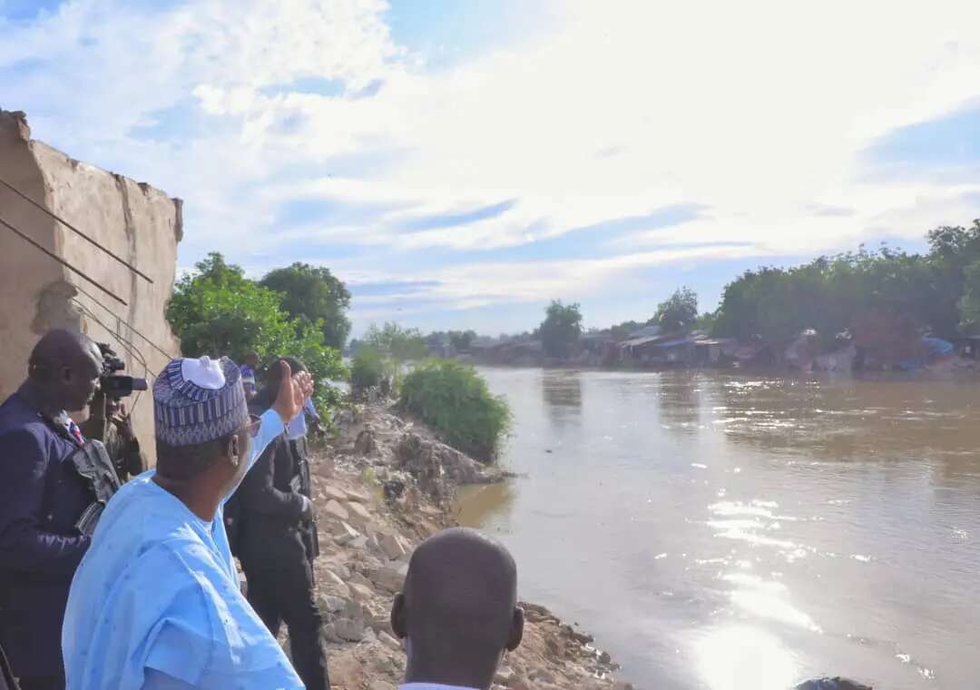 Again, Zulum assesses roads, bridges destroyed by flood