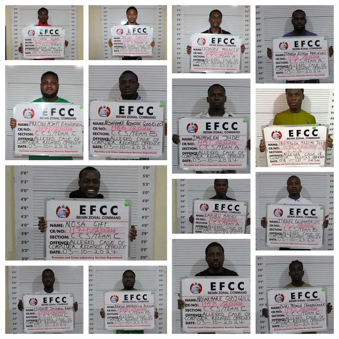 Court jails 15 internet fraudsters in Edo