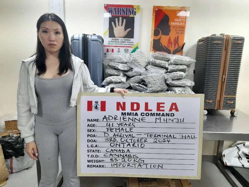 ‘I was promised $10,000’ – Canadian lady arrested by NDLEA for drug trafficking at Lagos airport