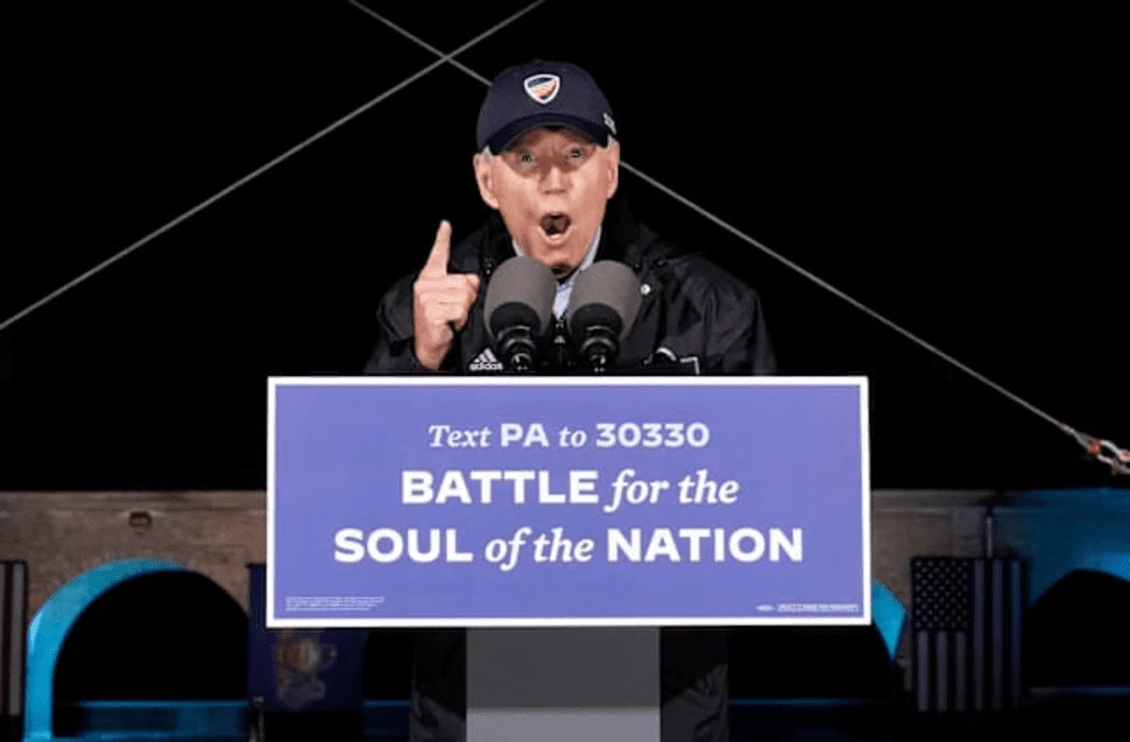 Clip showing Biden naming the wrong state at a rally is fake