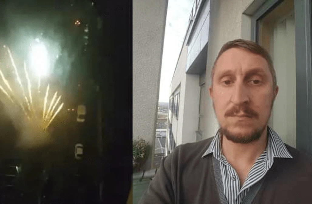 Residents ‘on a knife edge’ as fireworks let off near combustible cladding