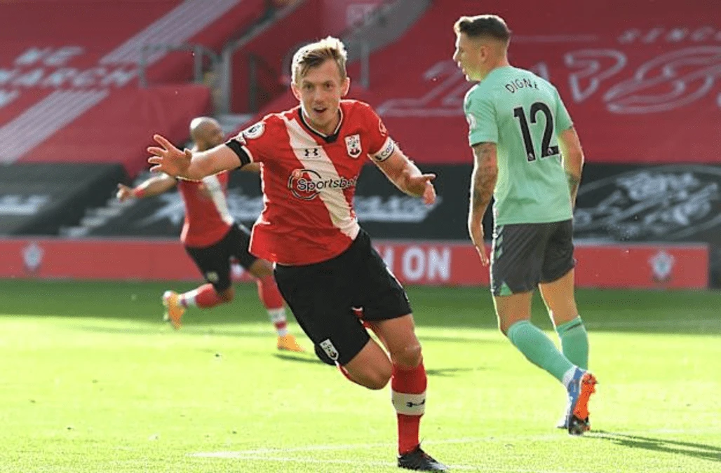 Ten-man Everton beaten for the first time at Southampton
