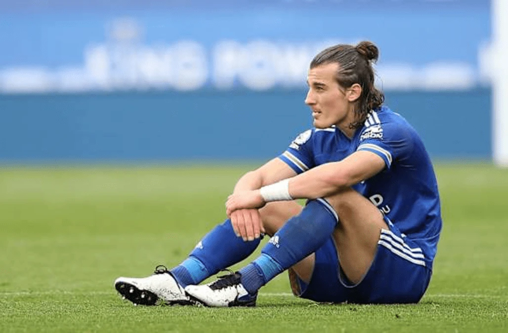Leicester’s Caglar Soyuncu out for ‘a number of weeks’ with abductor injury