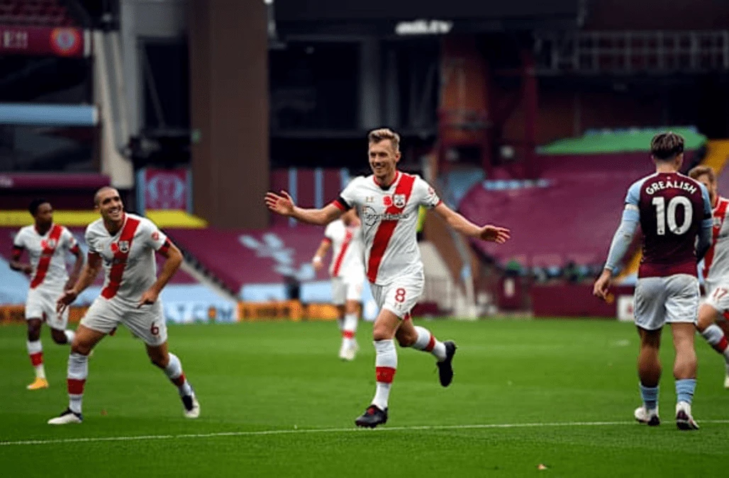 James Ward-Prowse fires freekick double as Southampton sink faltering Villa