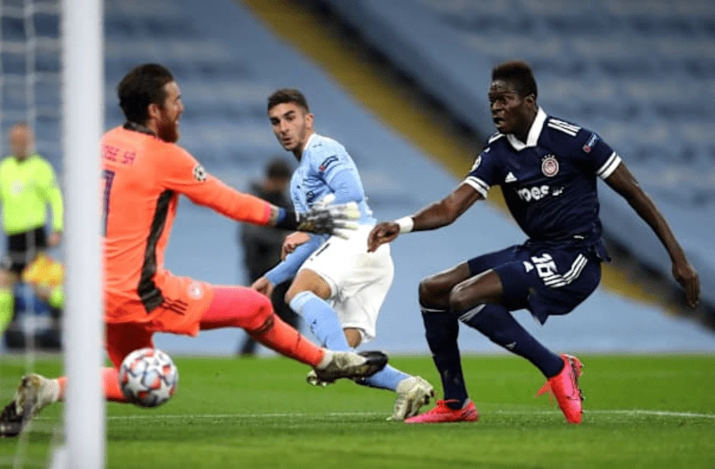 Manchester City beat Olympiacos to maintain perfect Champions League start
