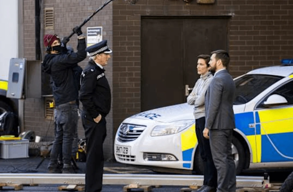Vicky McClure, Martin Compston and Adrian Dunbar film Line Of Duty in Belfast