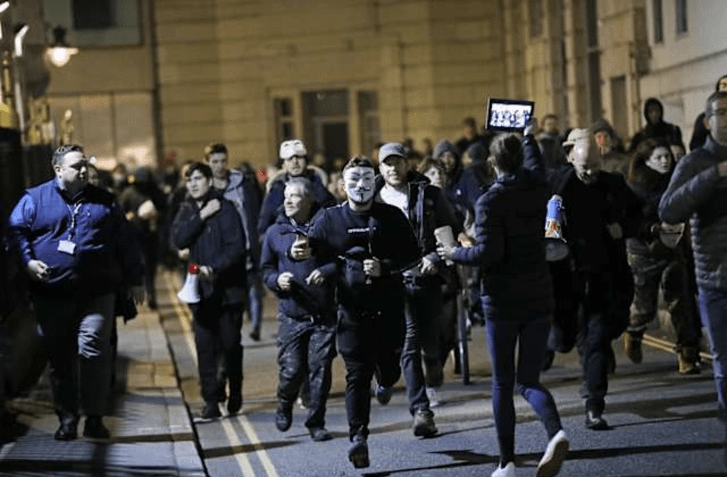 Anti-lockdown protest held in central London